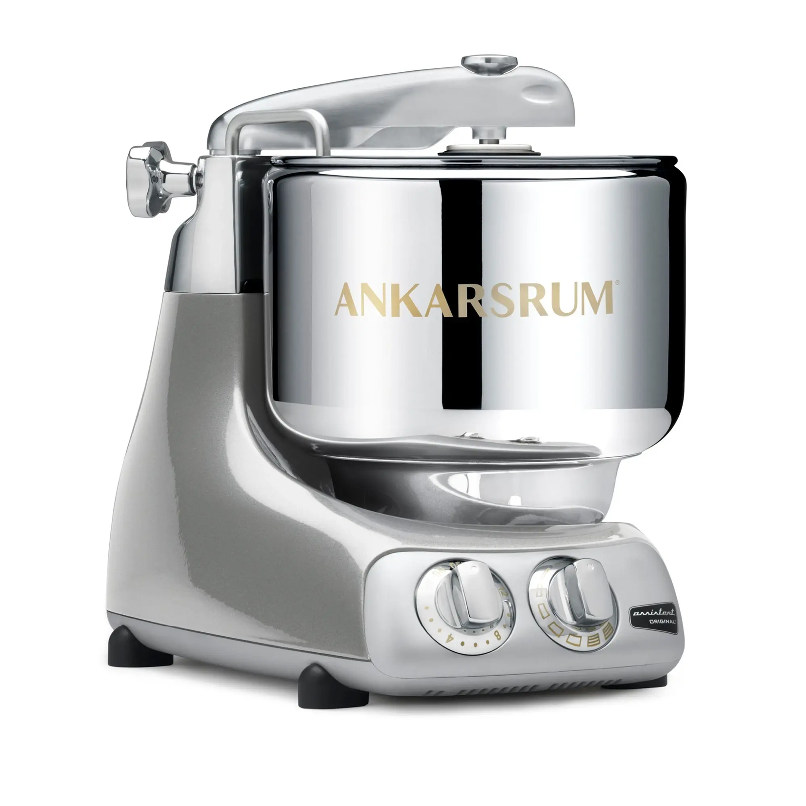 Ankarsrum Original Kitchen Machine Basic Package - Jubilee Silver Metallic Gloss - DROP SHIP ONLY | Ankarsrum