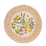 Victoria Miller & Isaac Jones Registry Placemat Braided - Bees & Blooms || Victoria Miller & Isaac Jones Registry