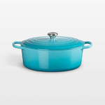 Walter Karlson & Molly Burgstahler Registry Signature Oval Dutch Oven - Caribbean - 8 qt. | Walter Karlson & Molly Burgstahler Registry
