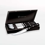 Megan Flipp and Bryce Heille Registry Classic Ikon Four Piece Steak Knife Set in Black Chest | Megan Flipp and Bryce Heille Registry