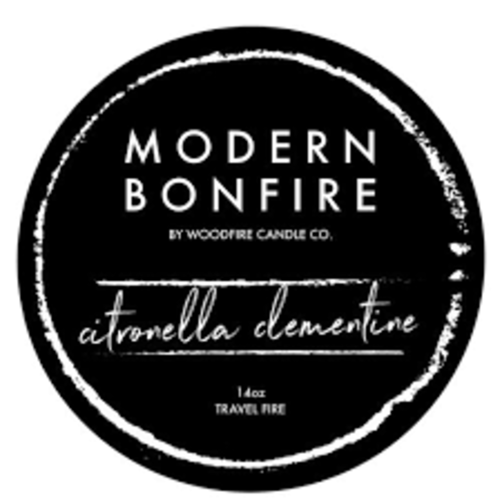 Victoria Miller & Isaac Jones Registry Woodfire Candle, Modern Bonfire Citronella Clementine | Victoria Miller & Isaac Jones Registry