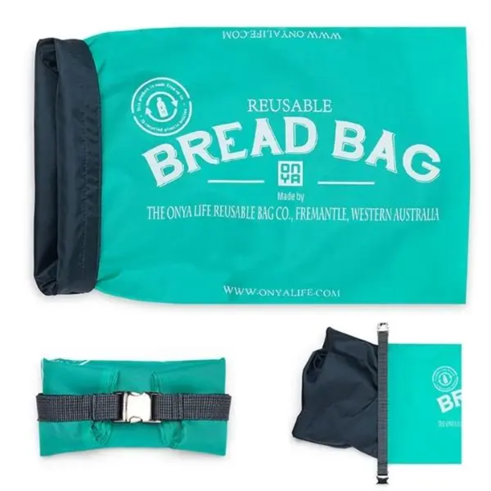 Victoria Miller & Isaac Jones Registry Reusable Artisan Bread Bag - Aqua | Victoria Miller & Isaac Jones Registry