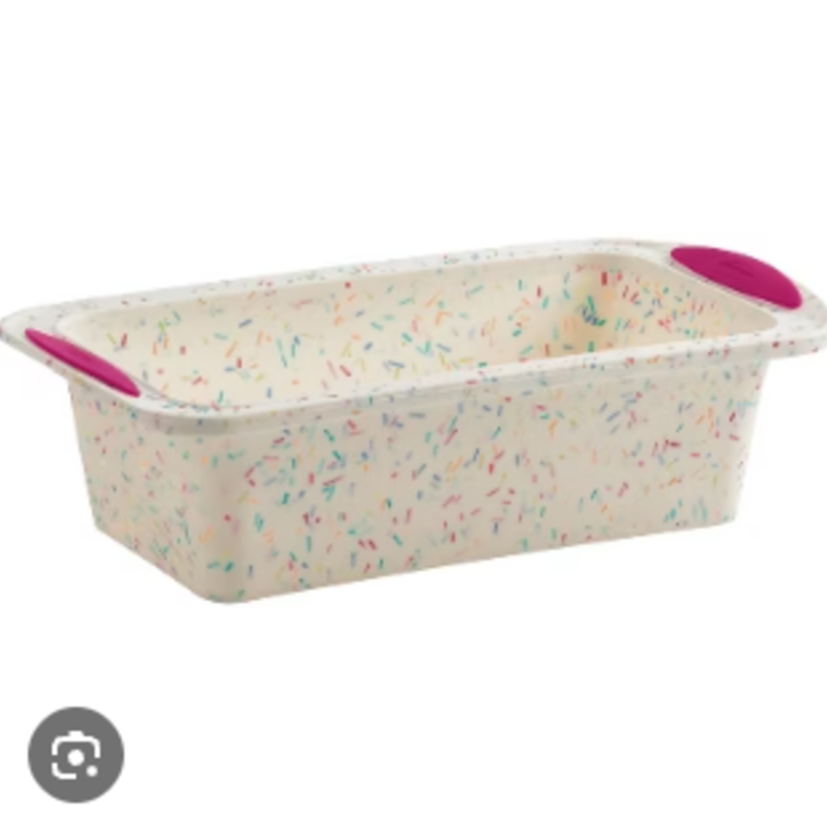 Victoria Miller & Isaac Jones Registry LOAF PAN CONFETTI FUCHSIA 8.5 x 4.5" | Victoria Miller & Isaac Jones Registry