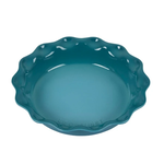 Korina Borash Thomas O’Toole Registry Heritage Fluted Pie Dish 9" Caribbean | Korina Borash Thomas O’Toole Registry