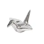 Urban Tokyo Origami Crane Porcelain Chopsticks Rest 2"L Silver