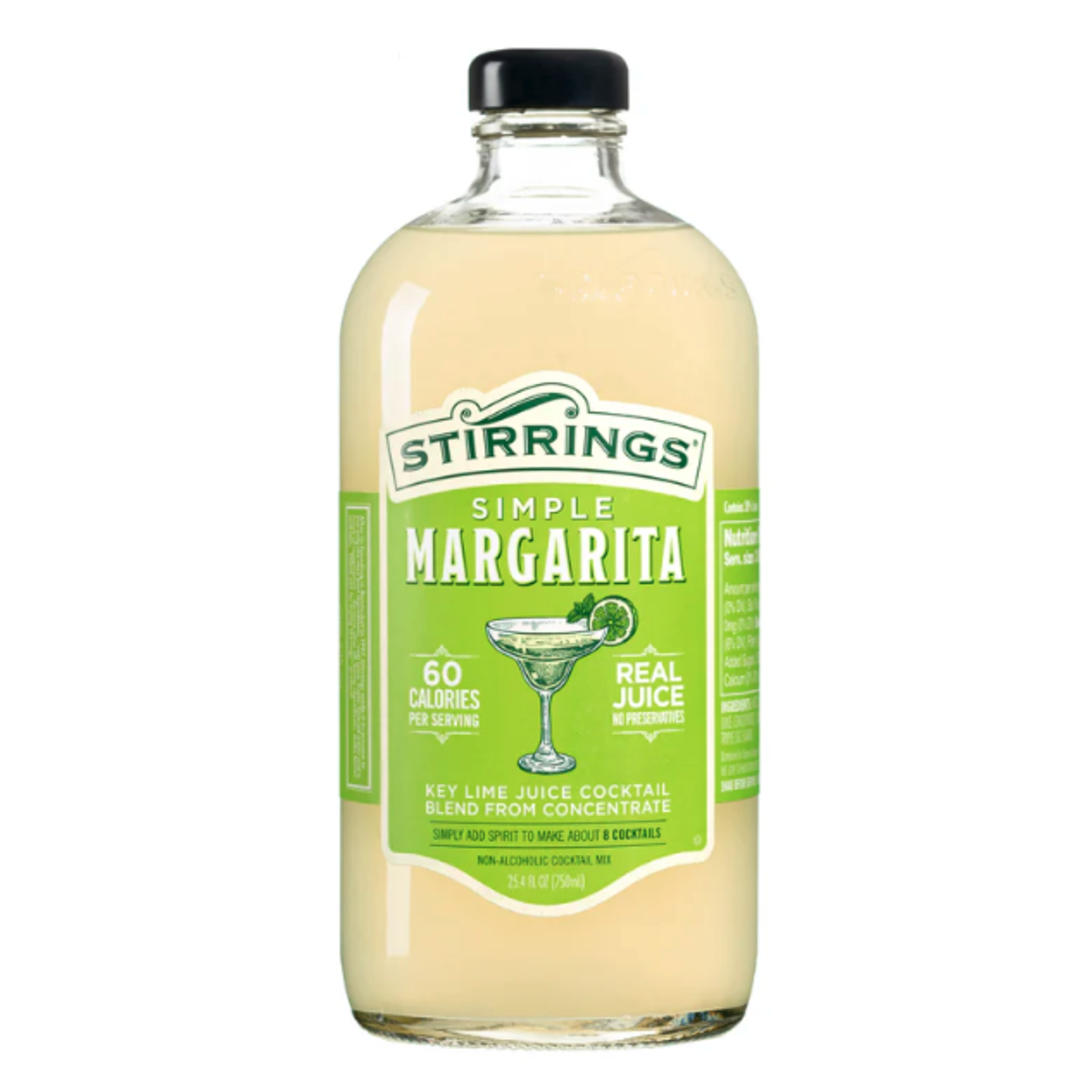 Stirrings, Non Alcoholic Simple Margarita Cocktail Mix, 25.4 oz | STIRRINGS