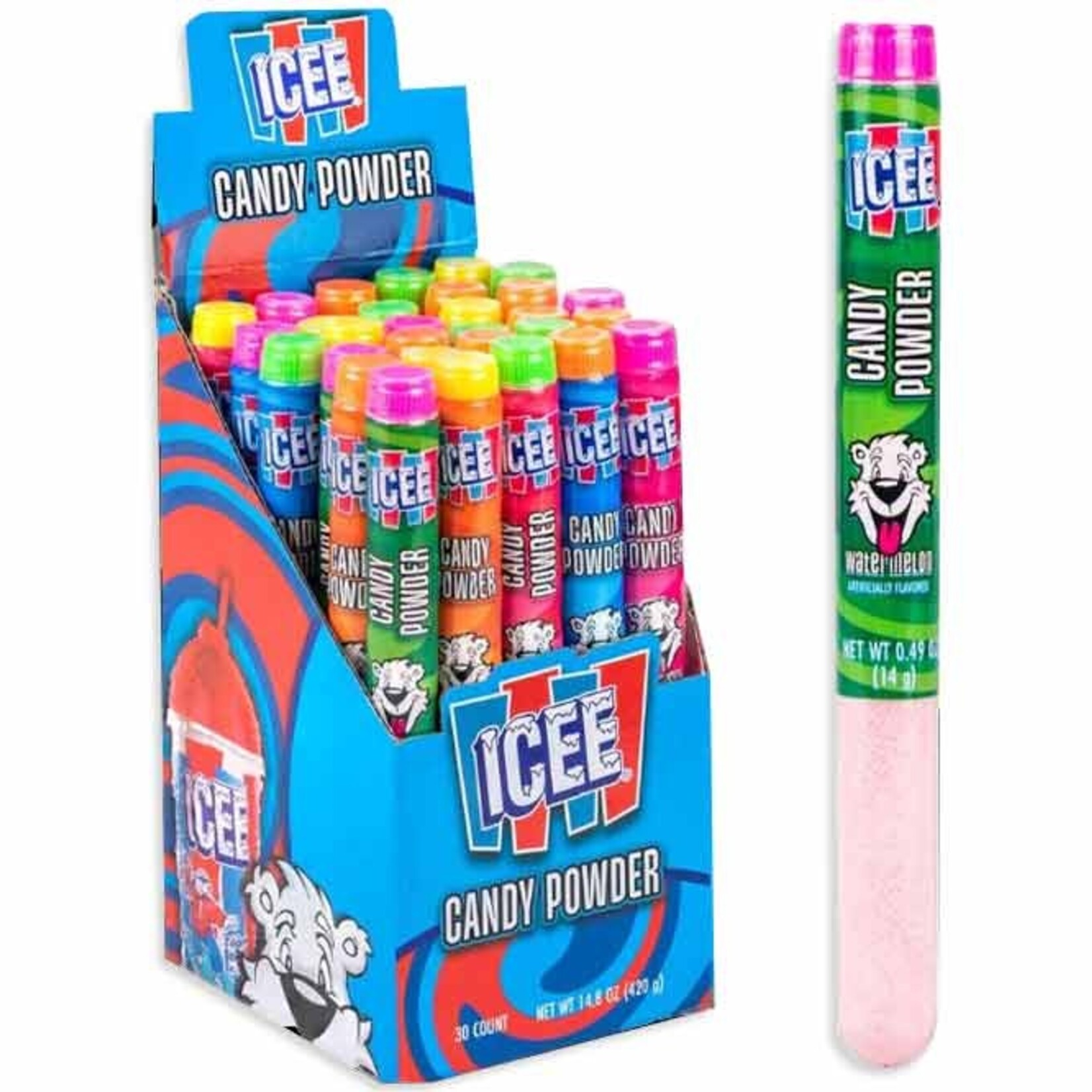 Redstone Candy Icee Candy Powder Tubes 0.49 OZ
