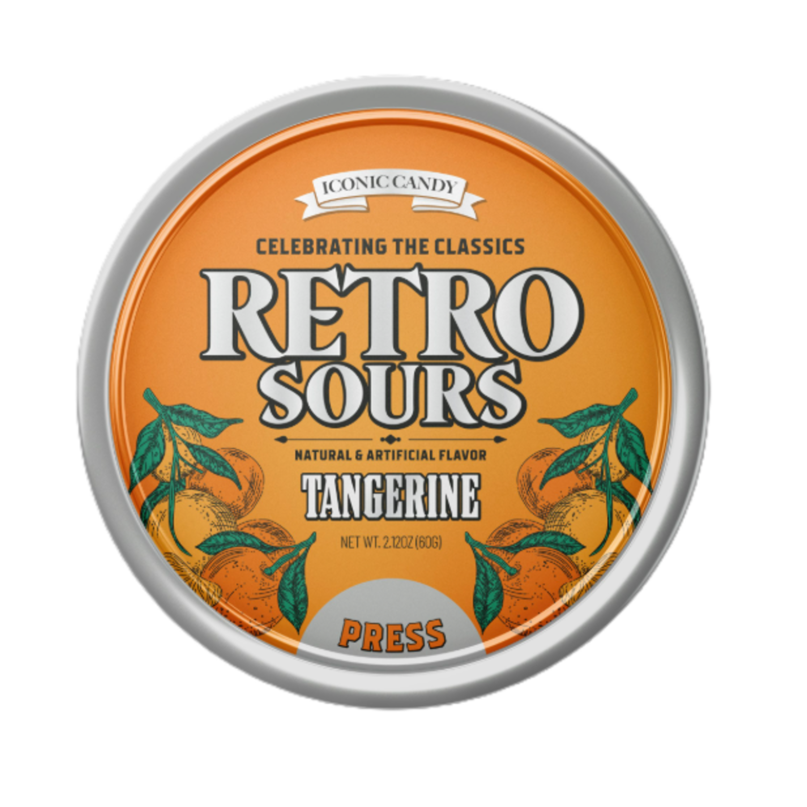 Redstone Candy RETRO SOURS TINS - TANGERINE