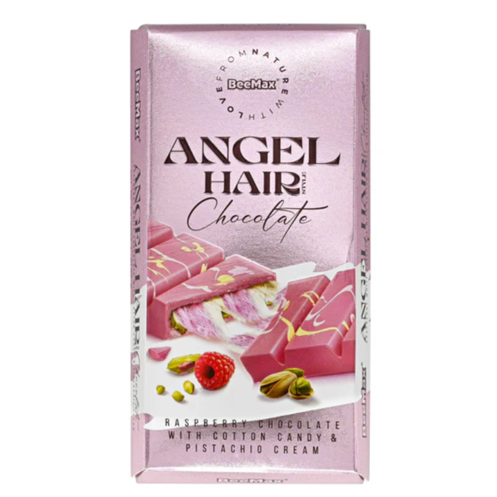 Redstone Candy Dubai Chocolate Beemax - Angel Hair Rasp Choc W Cttn Cndy 6 OZ
