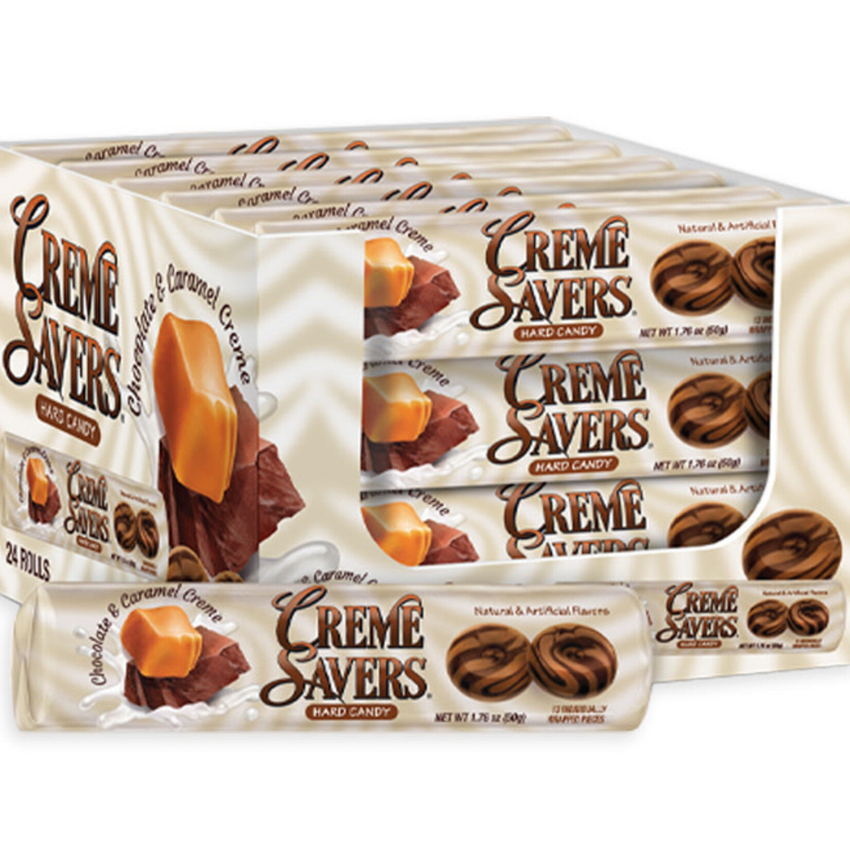Redstone Candy Creme Savers Rolls Chocolate & Caramel 1.76 OZ