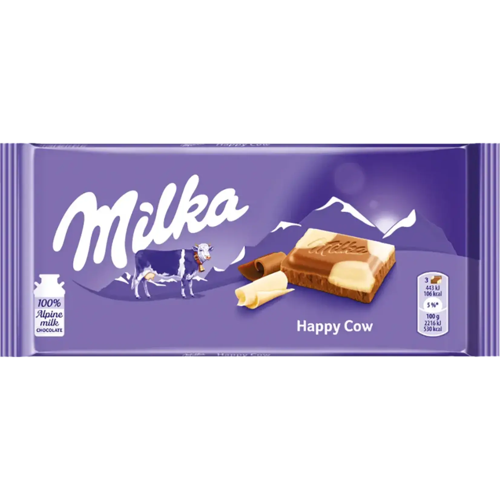 Redstone Candy Milka Bar - Happy Cow Milk & White 3.17 OZ