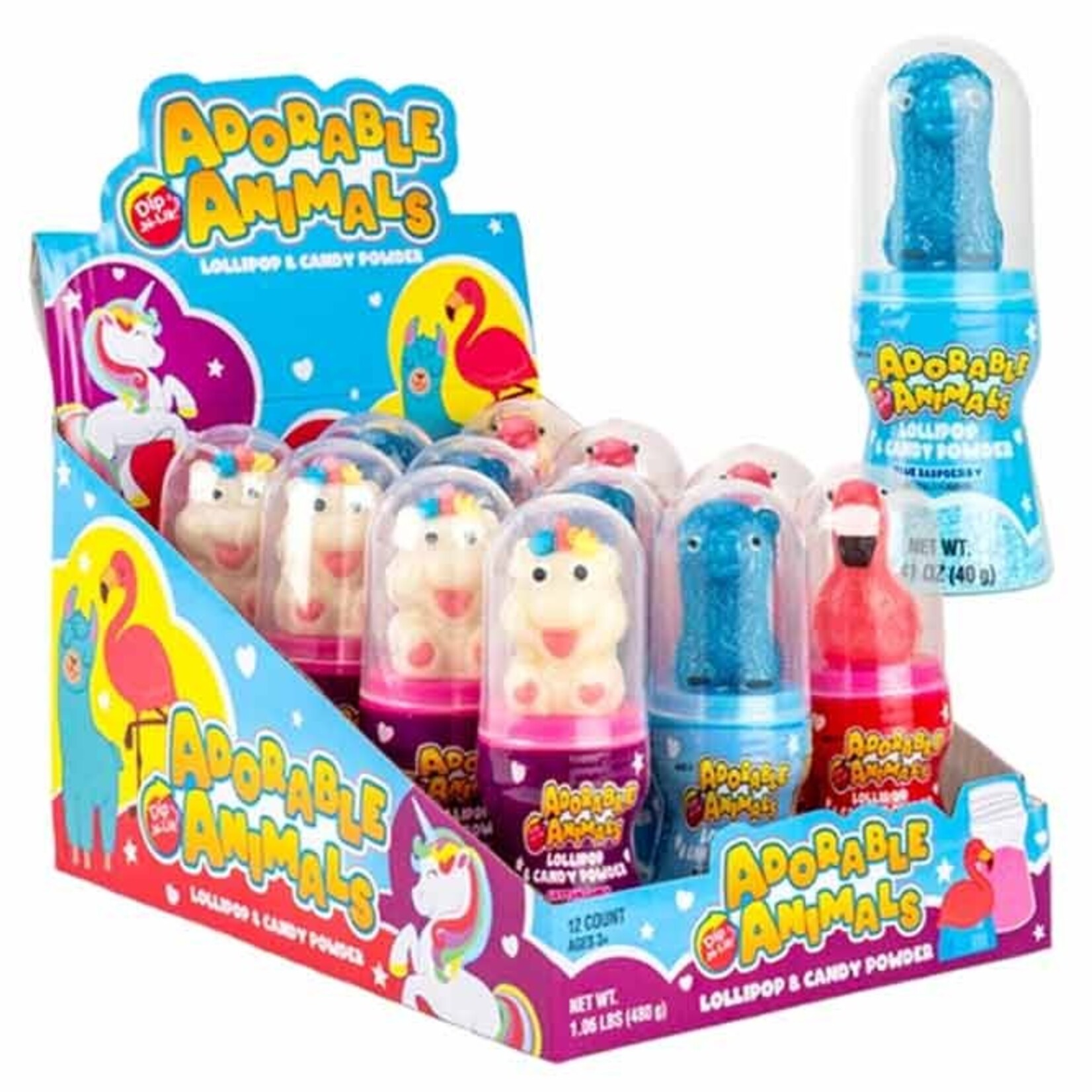 Redstone Candy Adorable Animals Dip-N-Lik 1.41 OZ