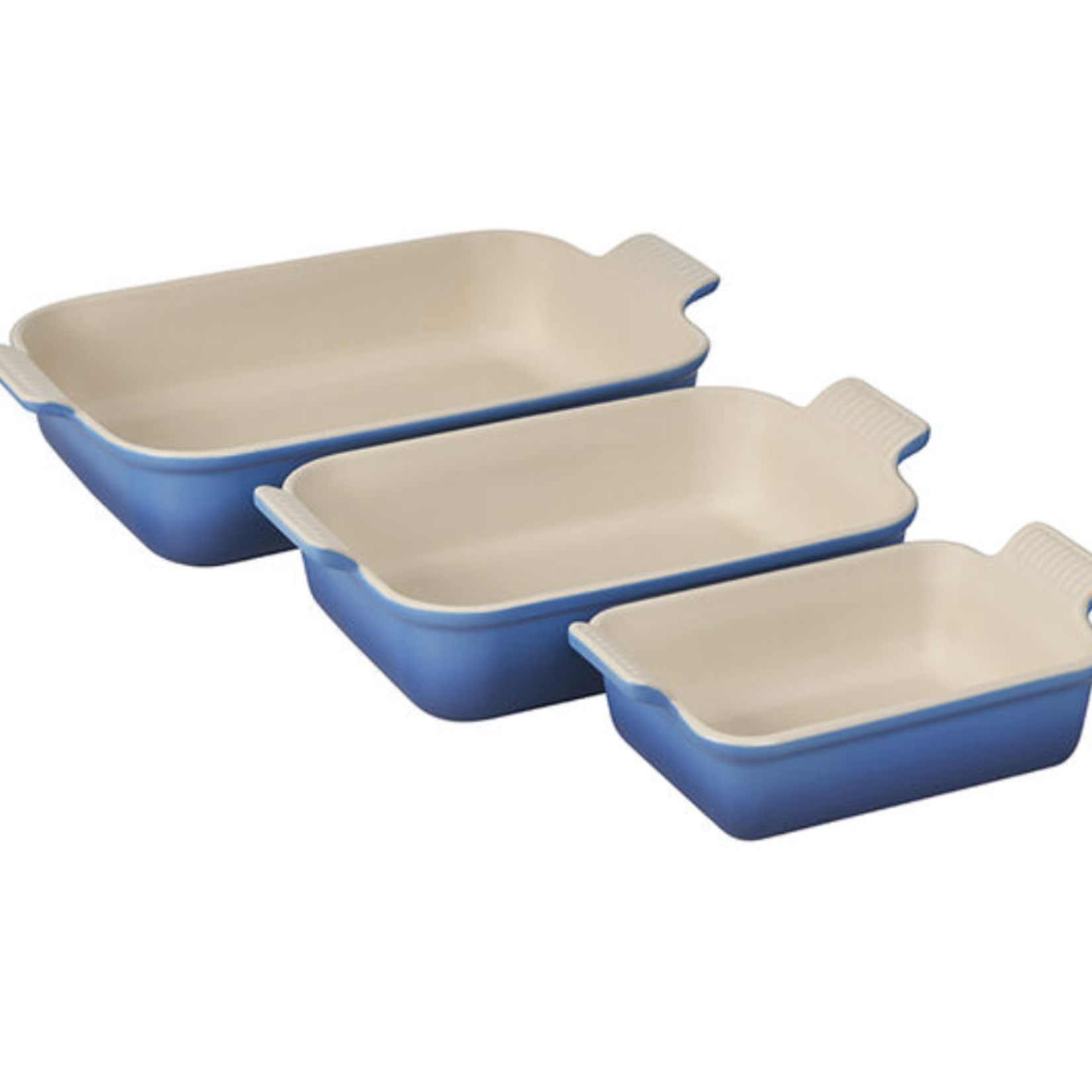 Le Creuset Heritage Set of 3 Rectangular Dishes - Marseille - 1.1 qt., 2.5 qt. & 4 qt. | Le Creuset