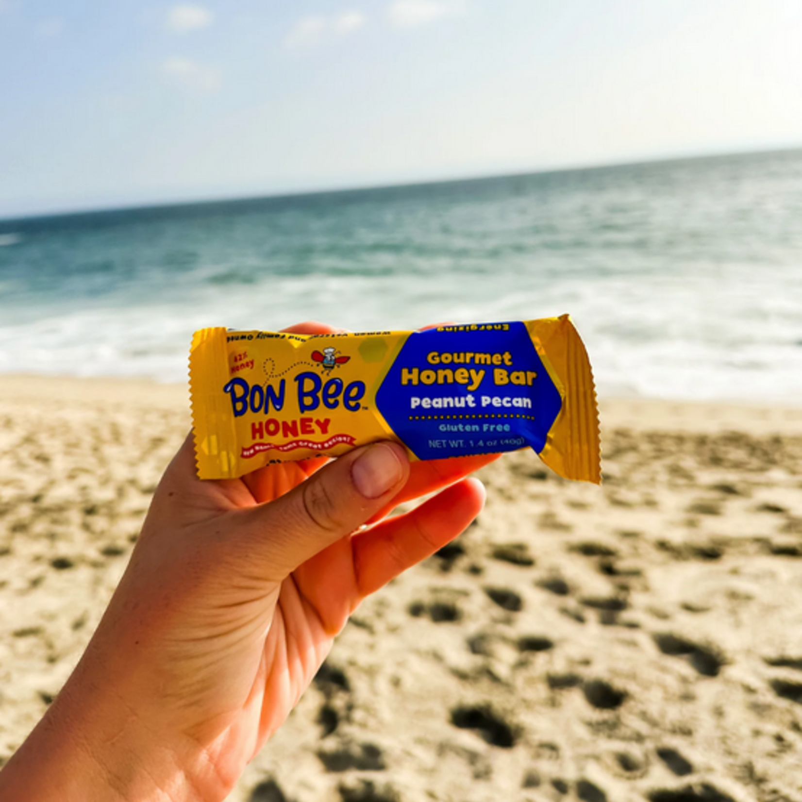 Honey Bunchie, LLC Bon Bee Gourmet Honey Bar, Peanut Pecan | Honey Bunchies