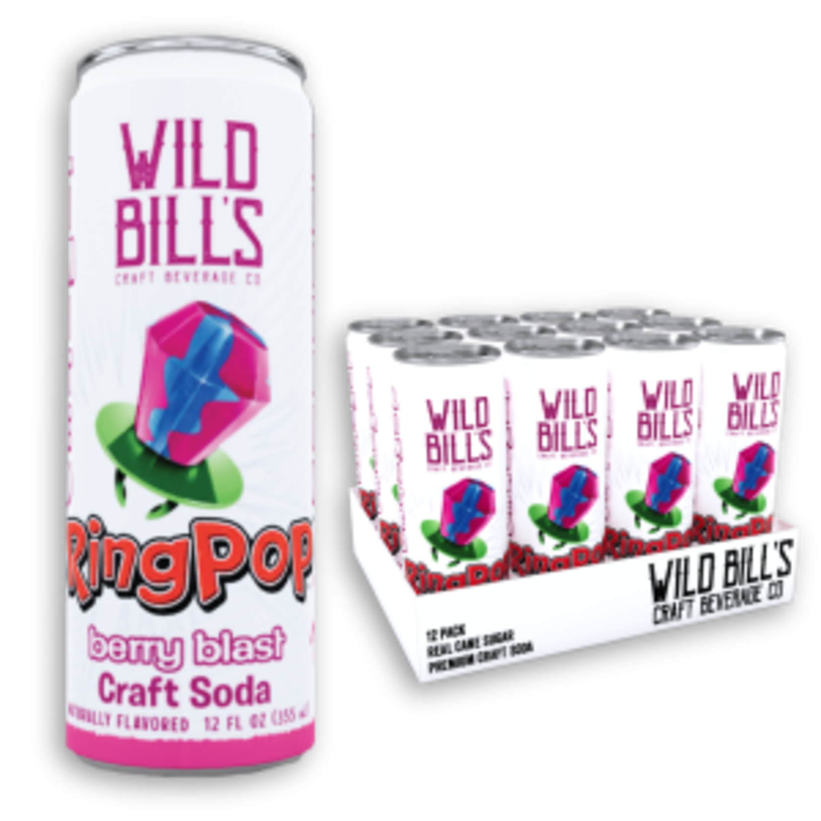 Grandpa Joes Wild Bill's Ring Pop, Berry Blast, 12oz Can