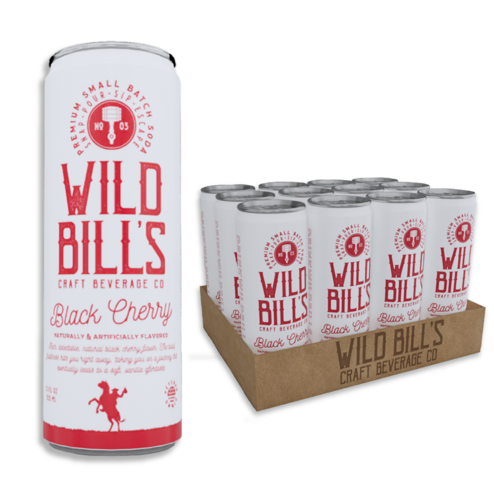 Grandpa Joes Wild Bill's Black Cherry, 12oz Can