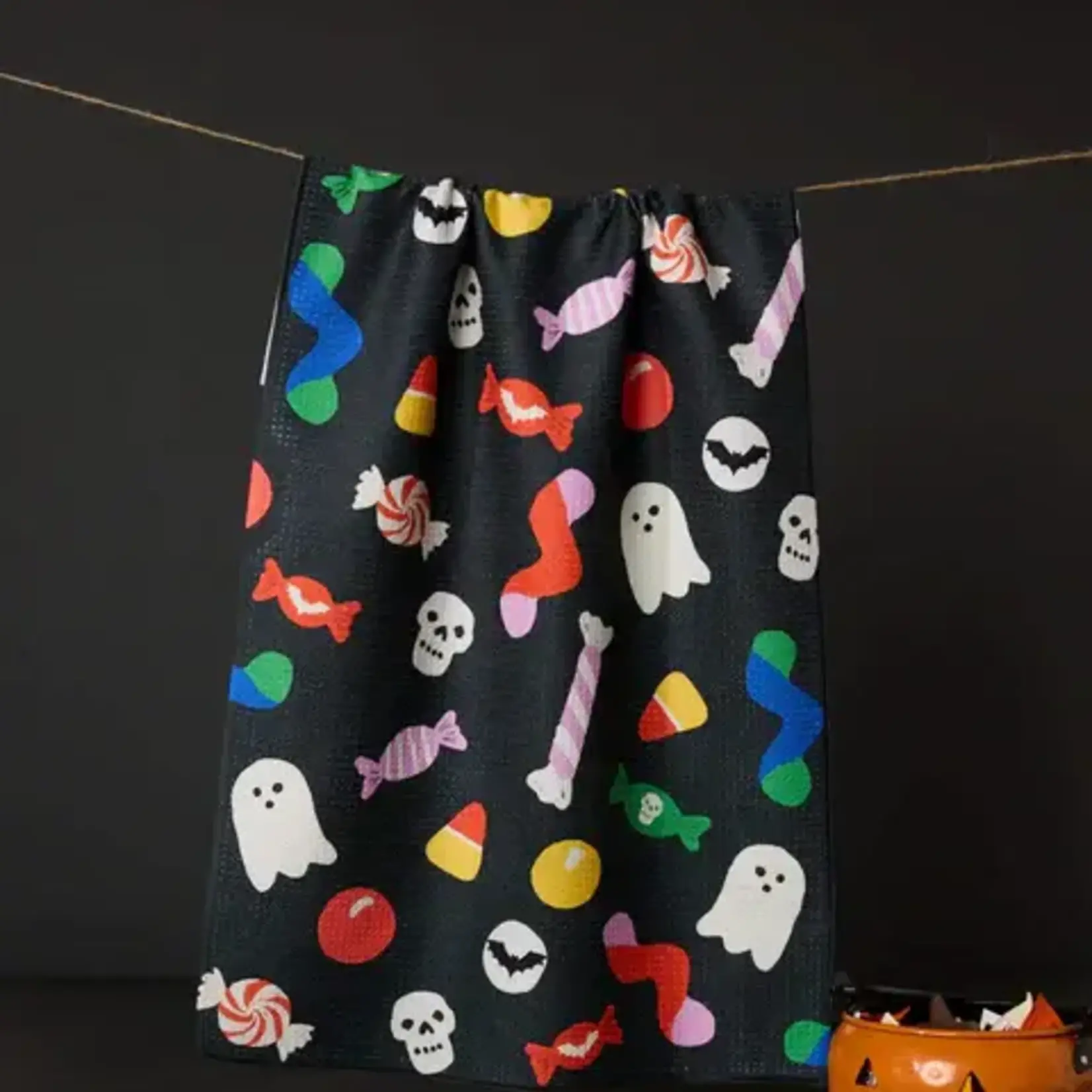 Geometry Spooky Candy Tea Towel | Geometry