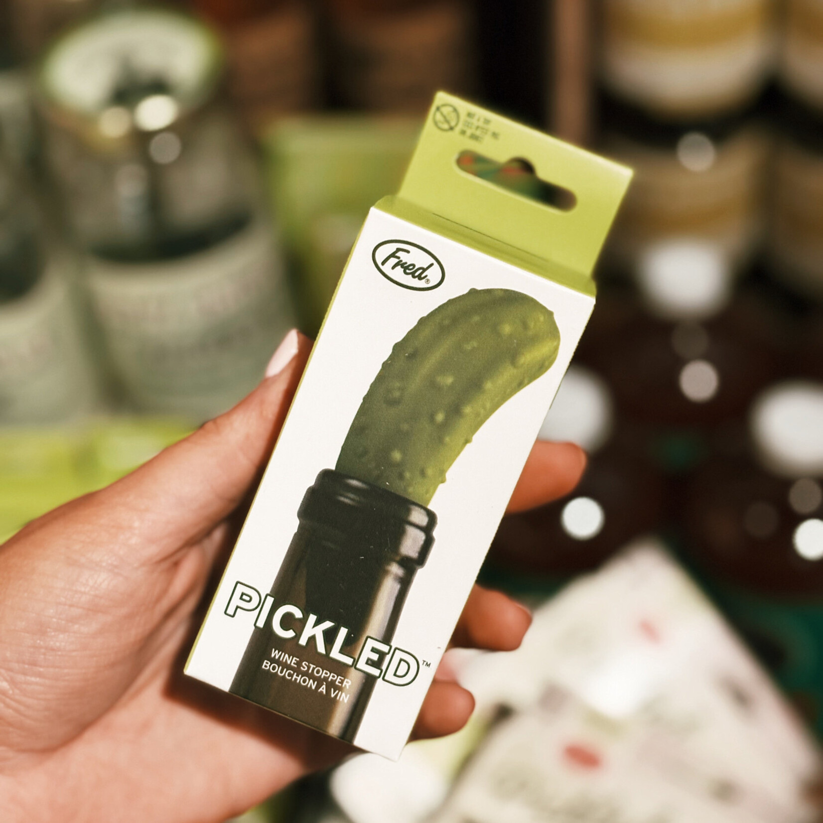 Fred & Friends Pickled - Pickle Bottle Stopper | Fred & Friends