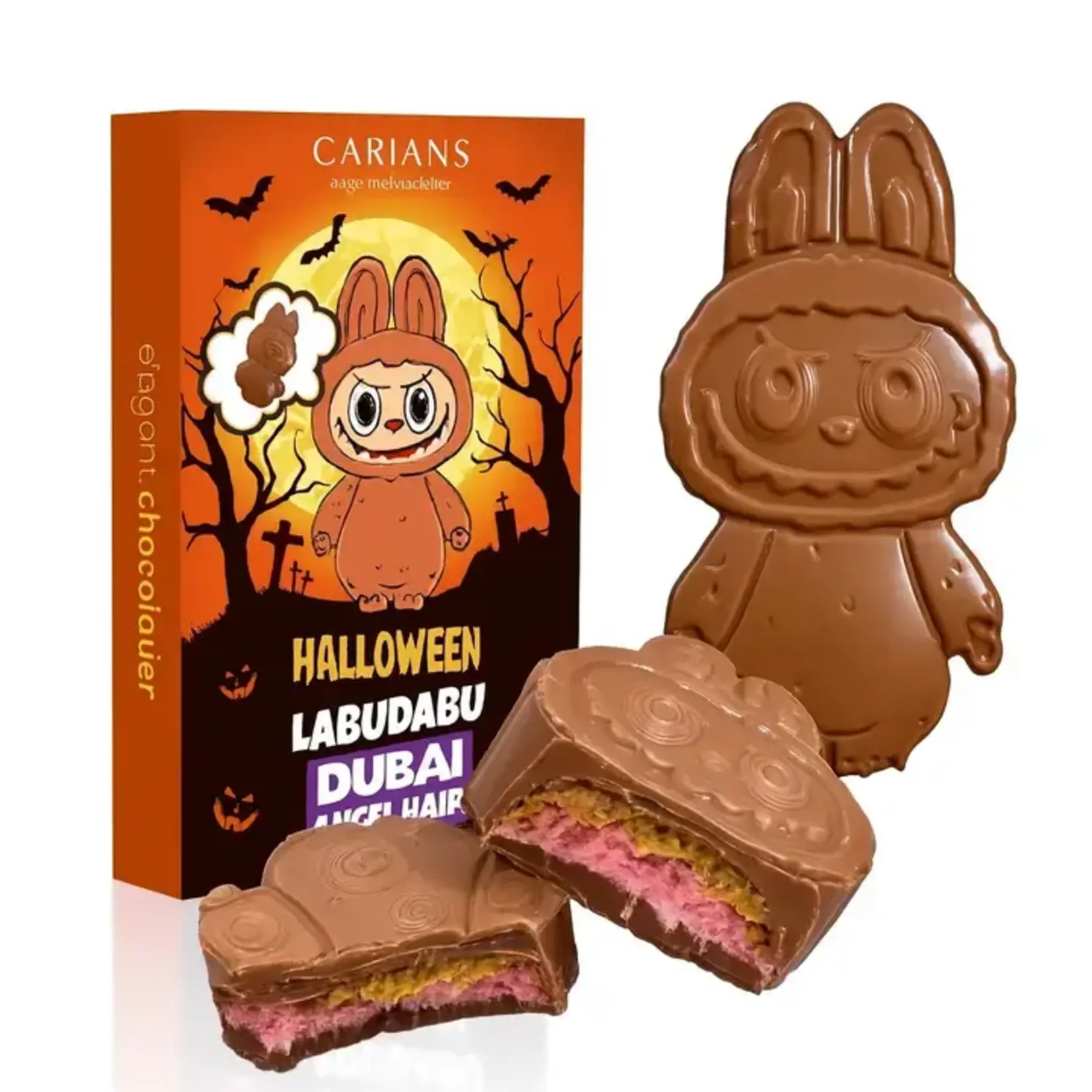 Labubu HALLOWEEN Angel Hair Dubai Chocolate Bar Pumpkin Cotton