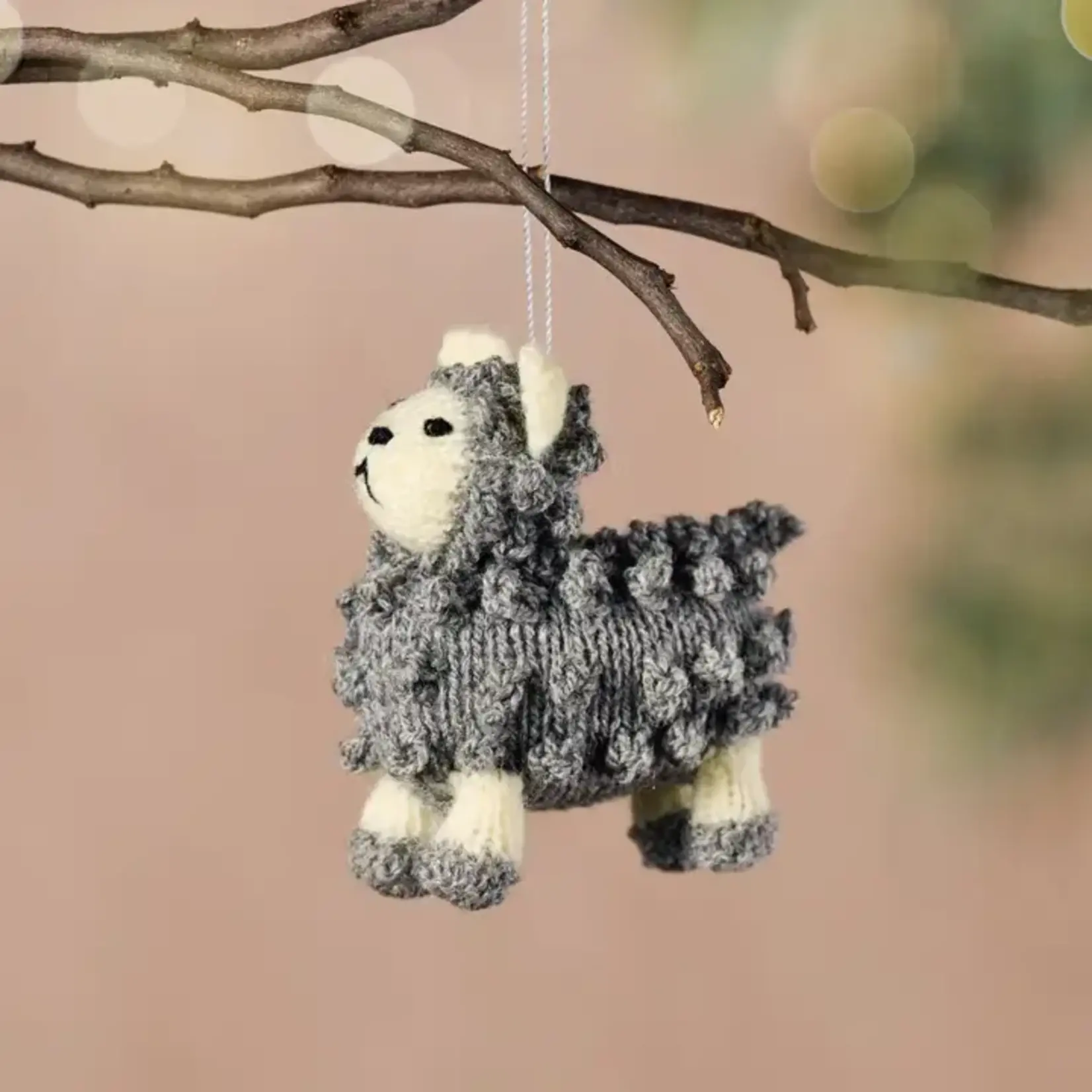 Ten Thousand Villages Miski Wool Sheep Ornament