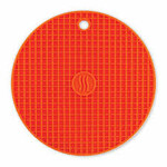 Round Silicone Hotpad/Trivet | Orange | 7-inch