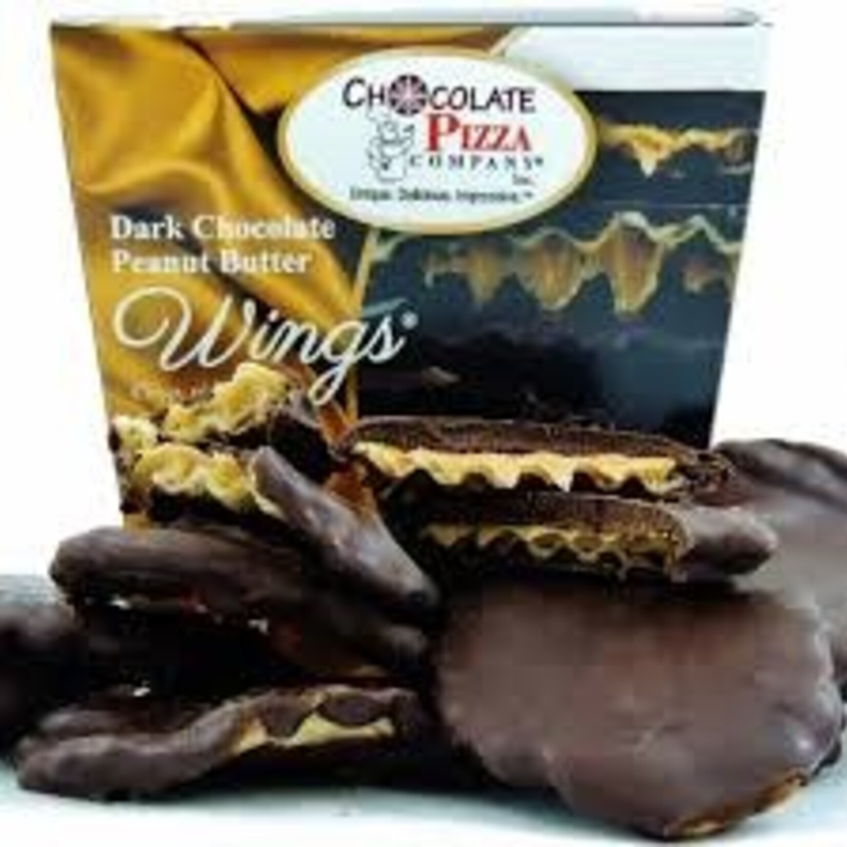 Chocolate Pizza Company Peanut Butter Wings® Dark Chocolate, 8 oz