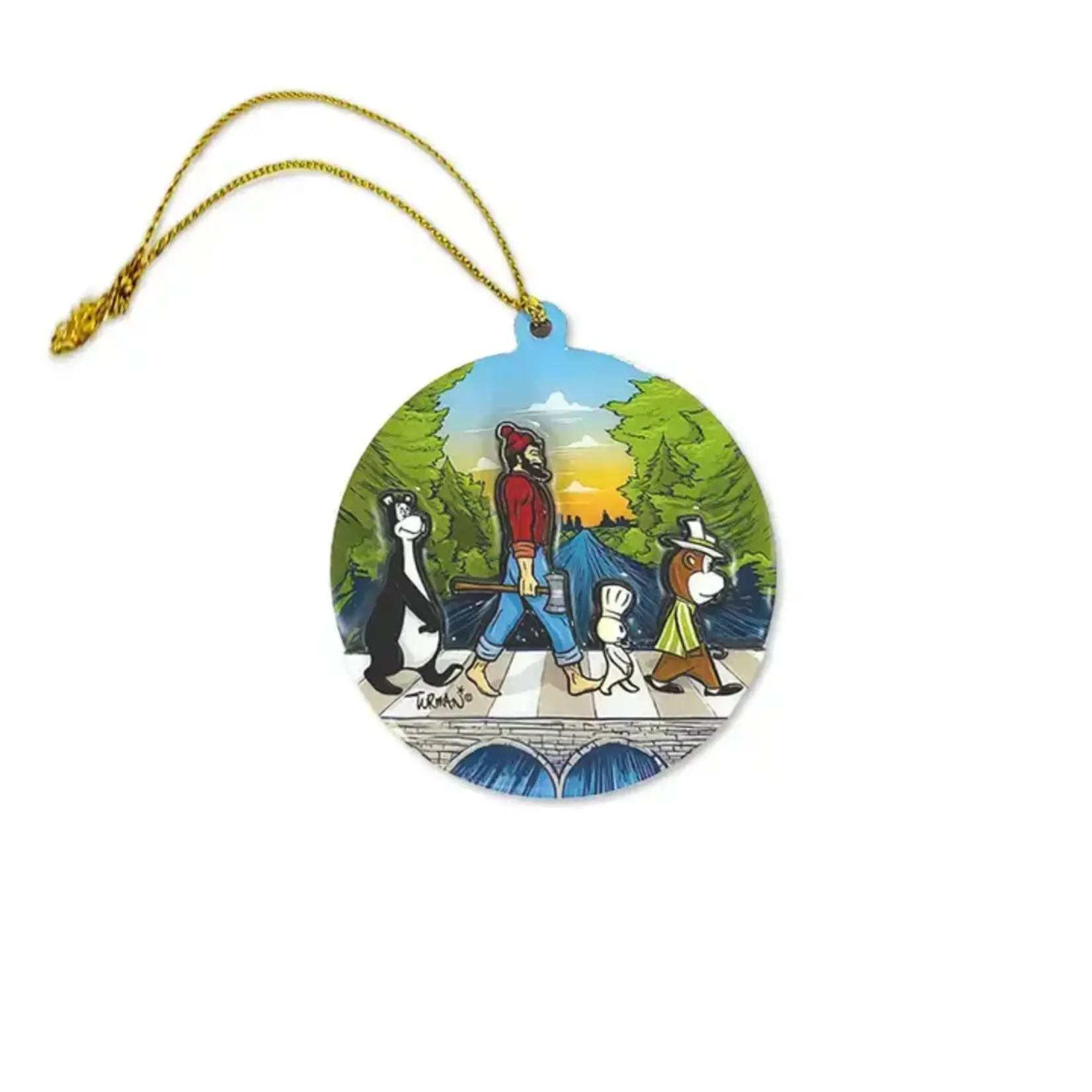 Adam Turman Artwork MN Abbey Road Christmas Ornament