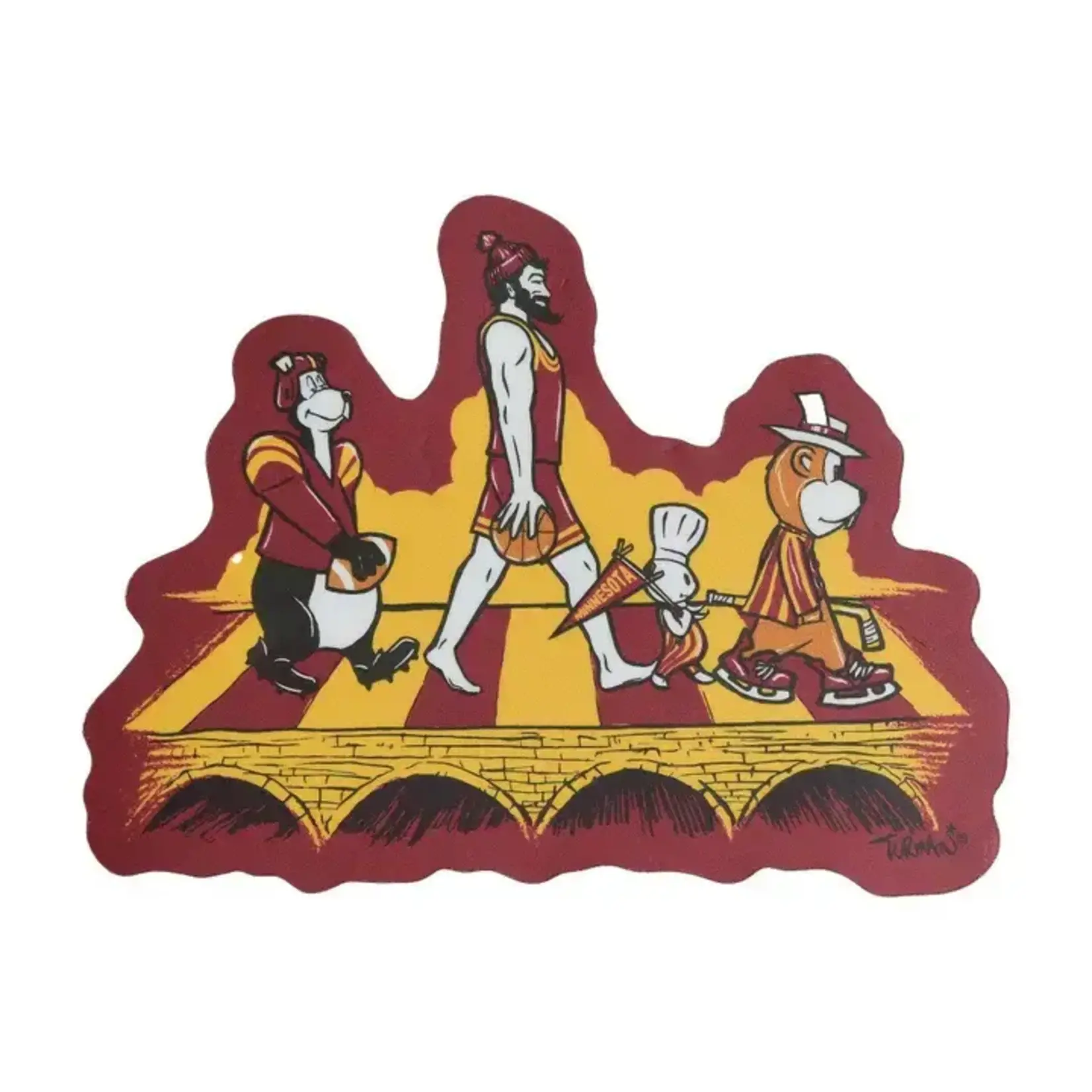 Adam Turman Artwork MN Abbey Road University Sticker