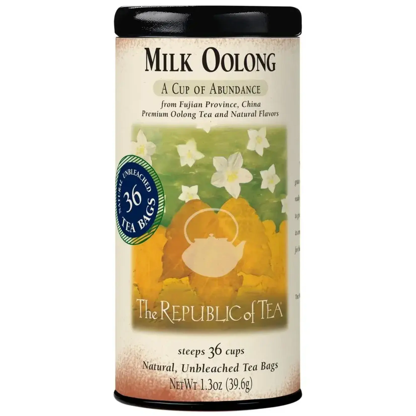 The Republic of Tea Milk Oolong Tea (36 Tea Bags) | The Republic of Tea