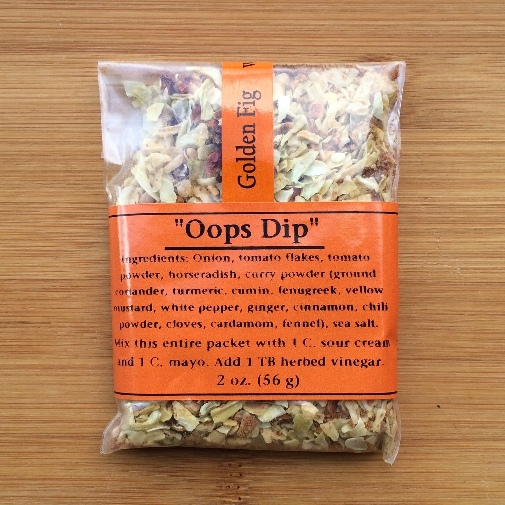 Golden Fig Epicurean Delight Oops Dip Packet | Golden Fig Epicurean Delight