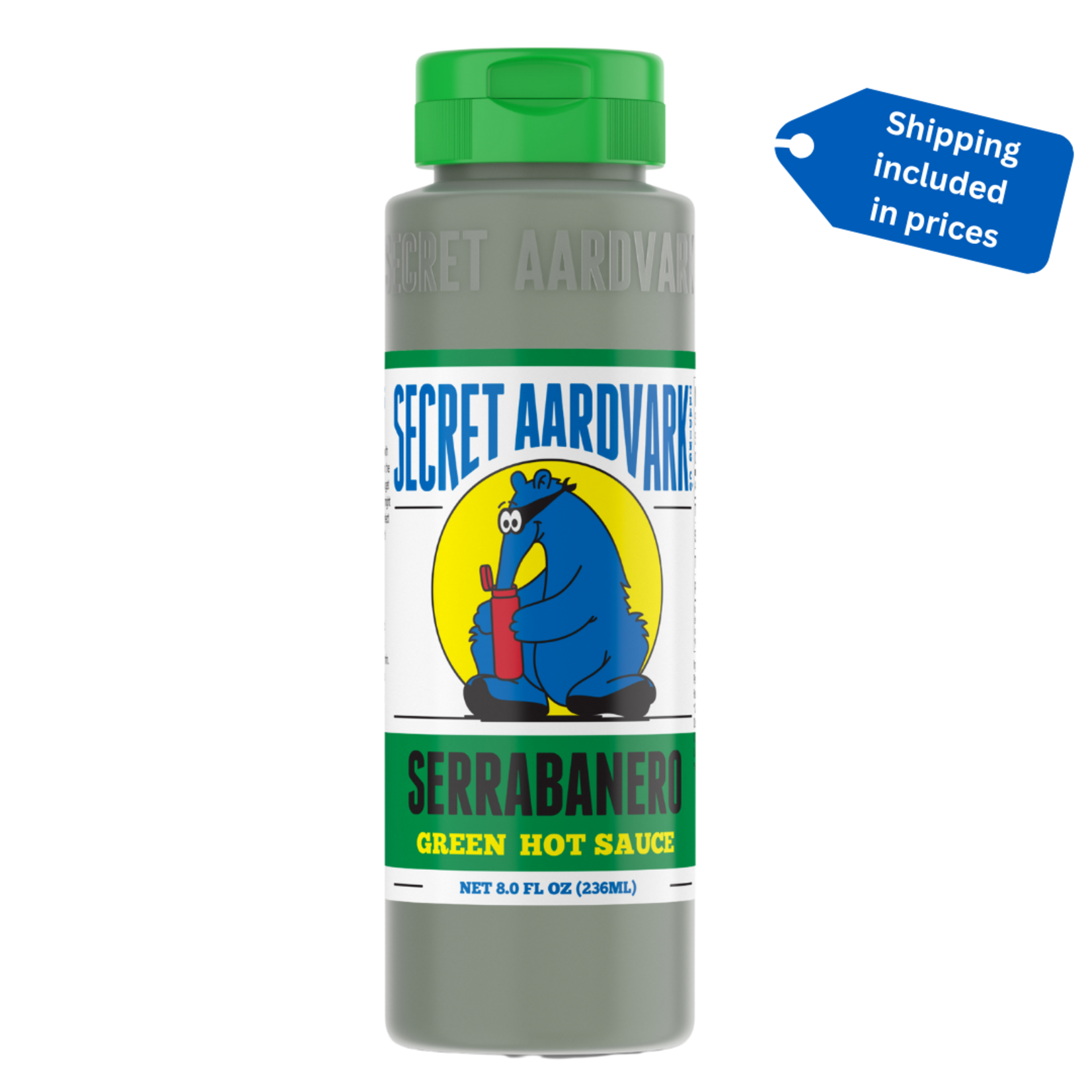 Secret Aardvark Serrabanero Green Hot Sauce | Secret Aardvark