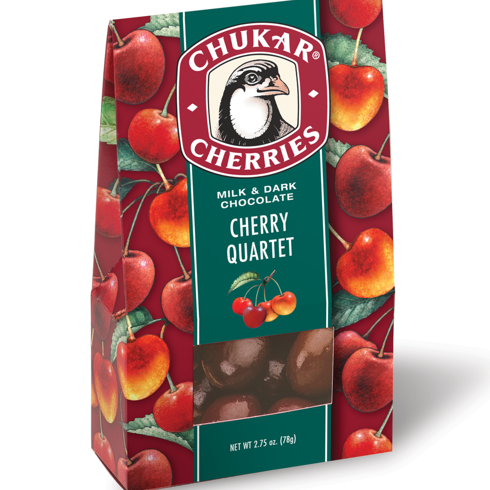 Chukar Cherry Company 2.75 oz Cherry Quartet - Milk and Dark Chocolate