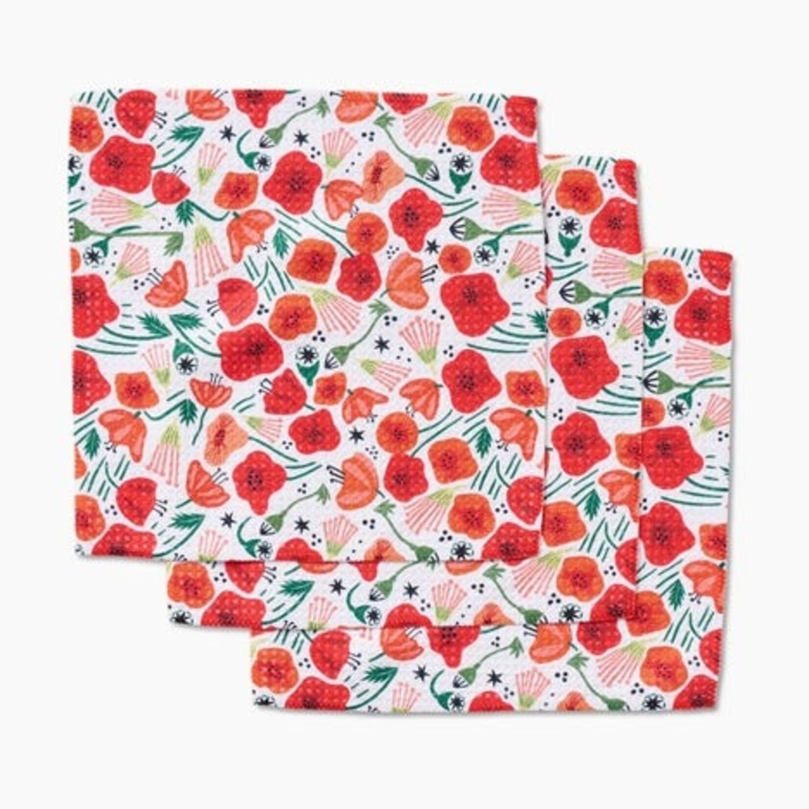 Geometry Poppy Power Dishcloth Set | Geometry