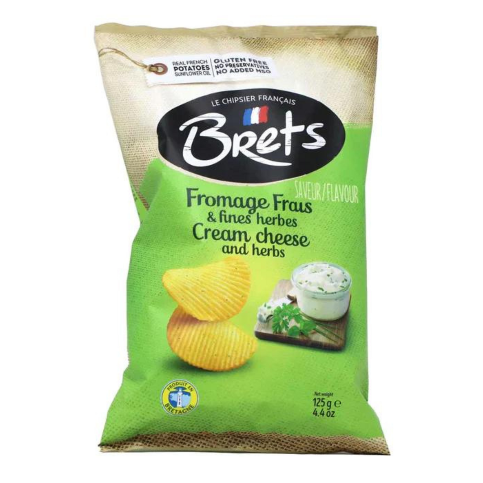 French Feast Brets Potato chips  fromage frais et fines herbes