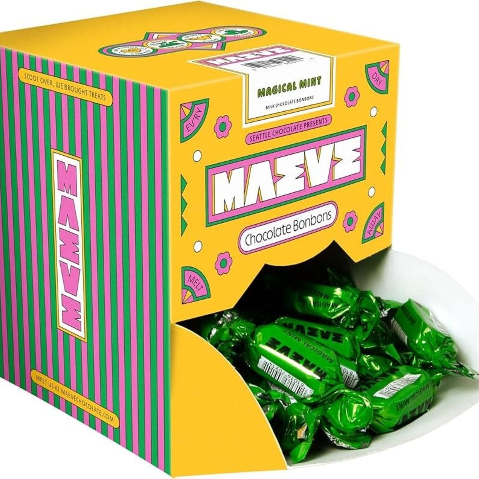 Seattle Chocolate Presents Maeve Magical Mint Truffle Bar | Seattle Chocolate Presents Maeve