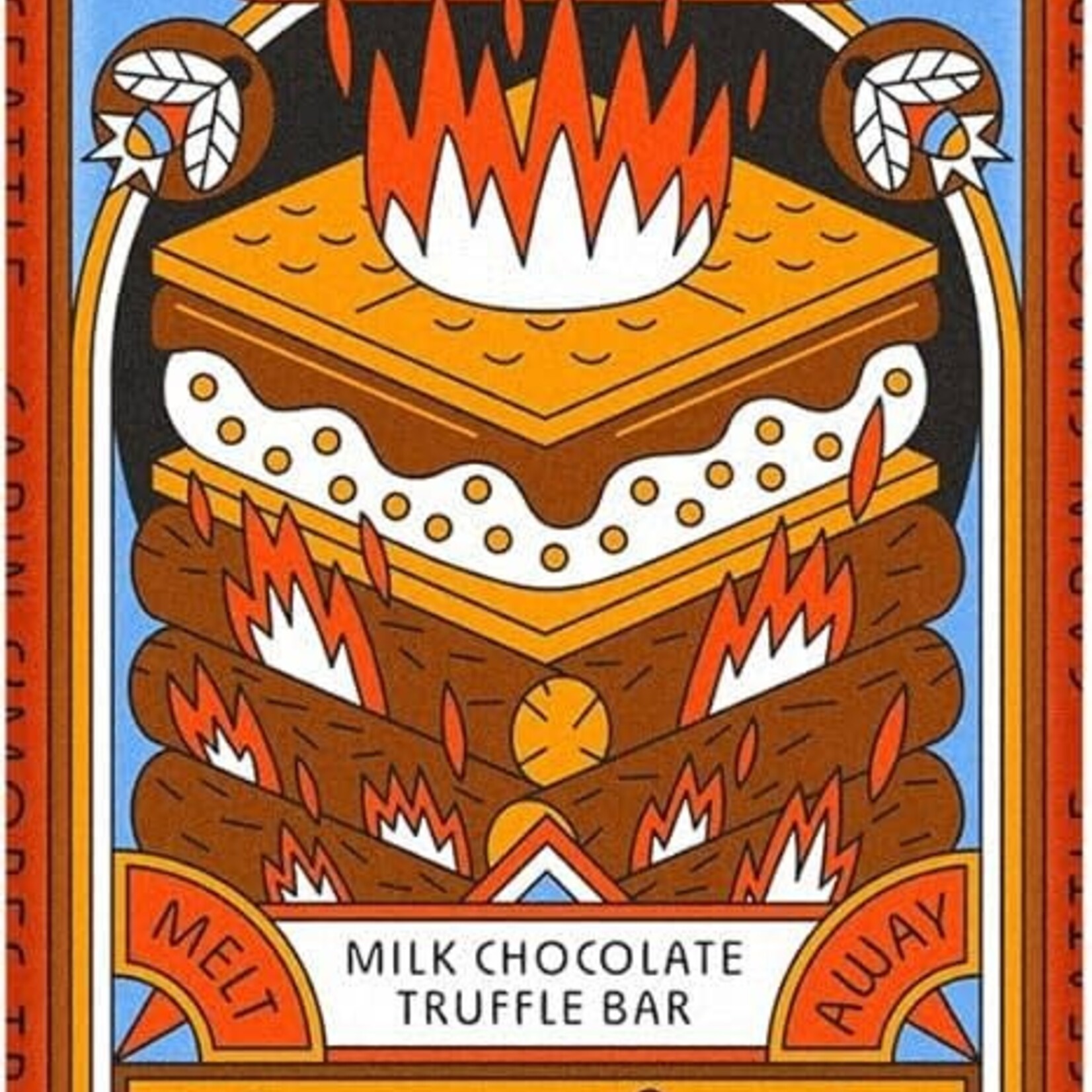 Seattle Chocolate Presents Maeve Cabin S'mores Truffle Bar | Seattle Chocolate Presents Maeve