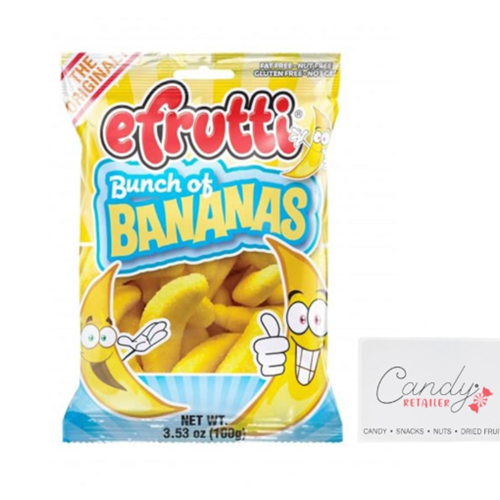 I Got Your Candy Efrutti Bunch of Bananas Gummi Peg Bag 3.5oz