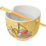 Gudetama Swimming In Ramen 20oz Ceramic Ramen Bowl