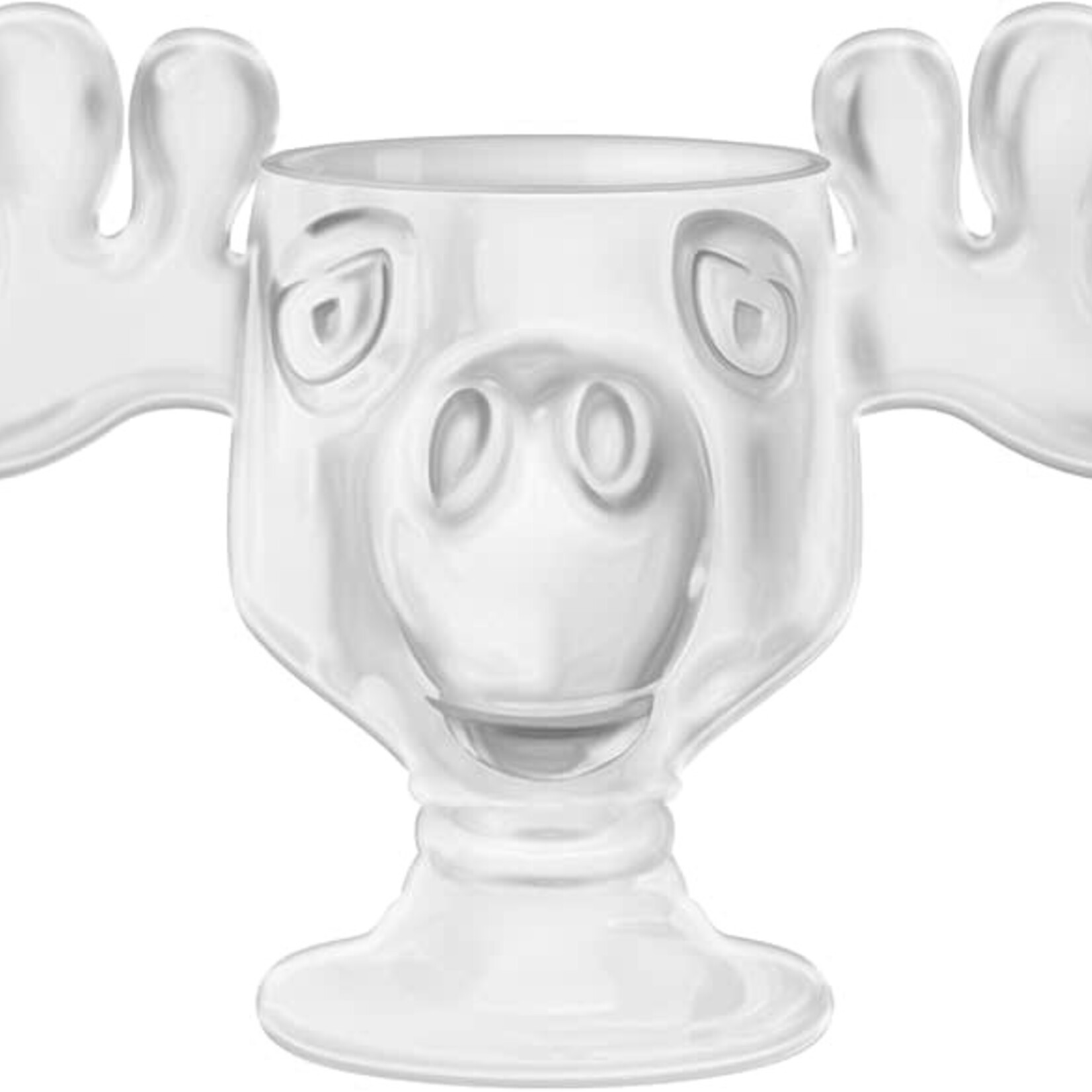 Silver Buffalo Christmas Vacation Moose Head Boxed 8oz Molded Glass Cup