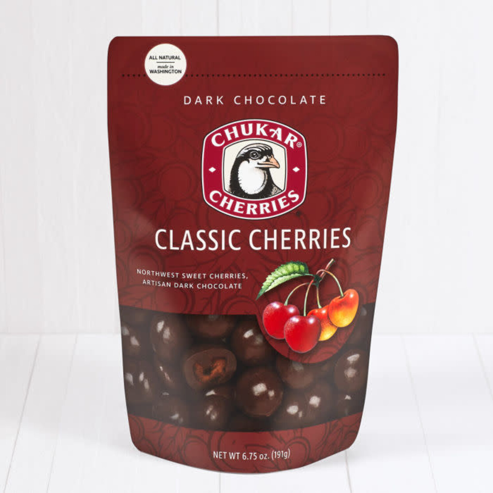 Chukar Cherry Company 6.75 oz Classic Dark Cherries - Dark Chocolate