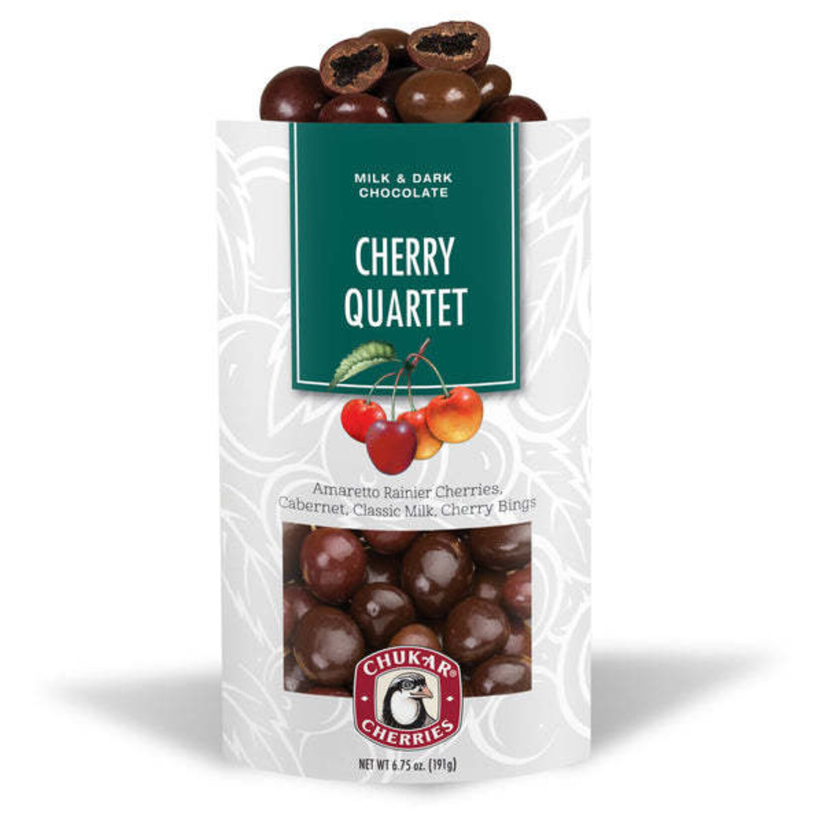 Chukar Cherry Company 6.75 oz Cherry Quartet - Milk and Dark Chocolate