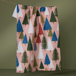 Geometry Snowdrift Pines Tea Towel | Geometry