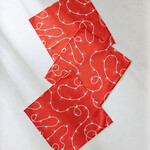 Geometry Red Holiday Lights Dishcloth Set | Geometry