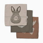 Geometry Forest Animals Dishcloth Set