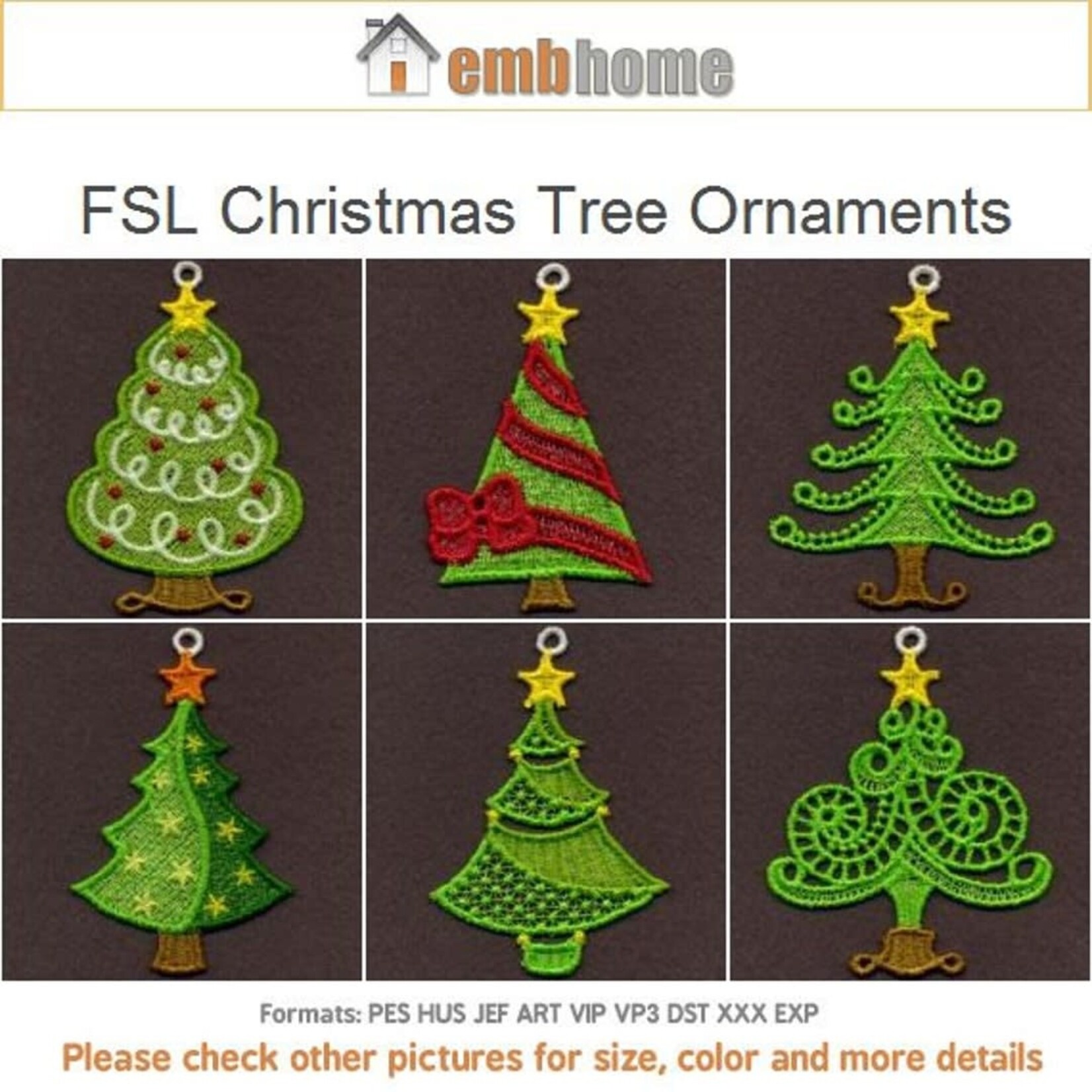 Geometry Embroidered Ornaments | Geometry