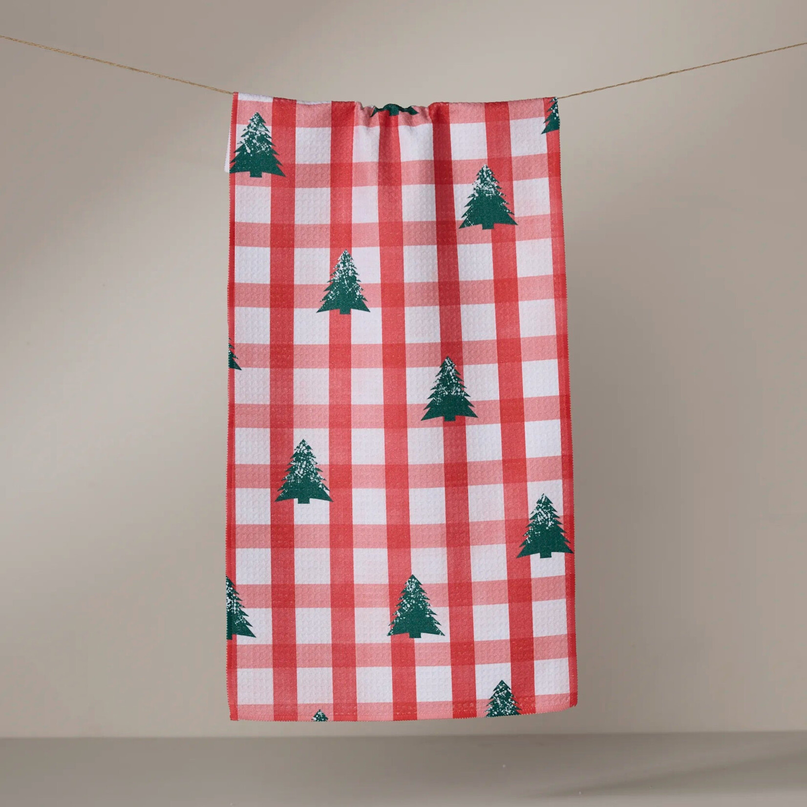 Geometry Christmas Pines Bar Towel | Geometry