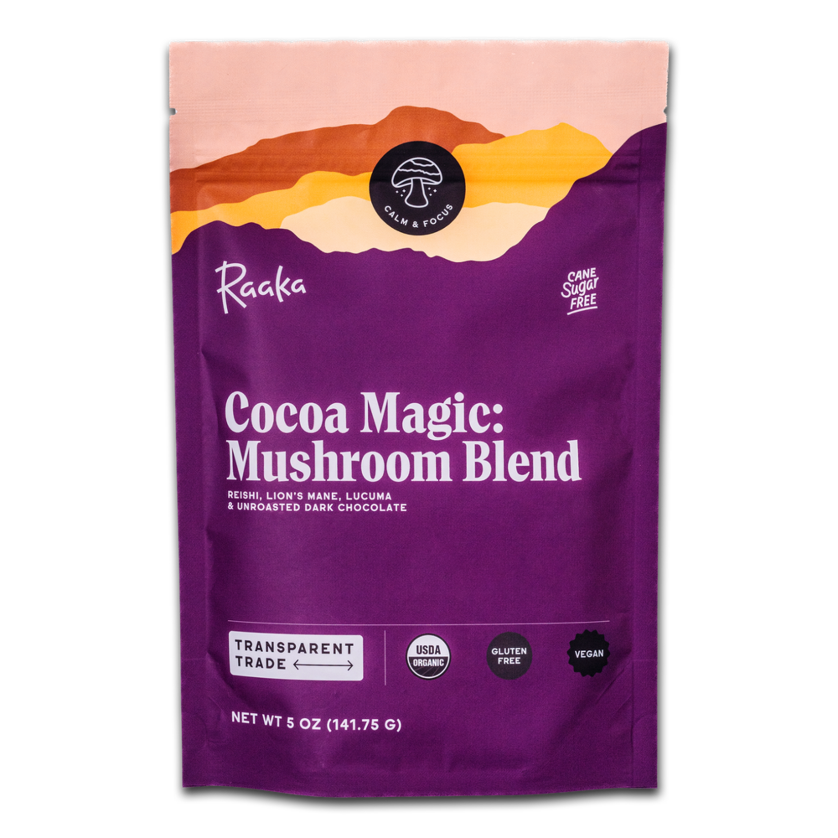Raaka Chocolate Cocoa Magic Mushroom Blend - Adaptogen Hot Chocolate | RAAKA