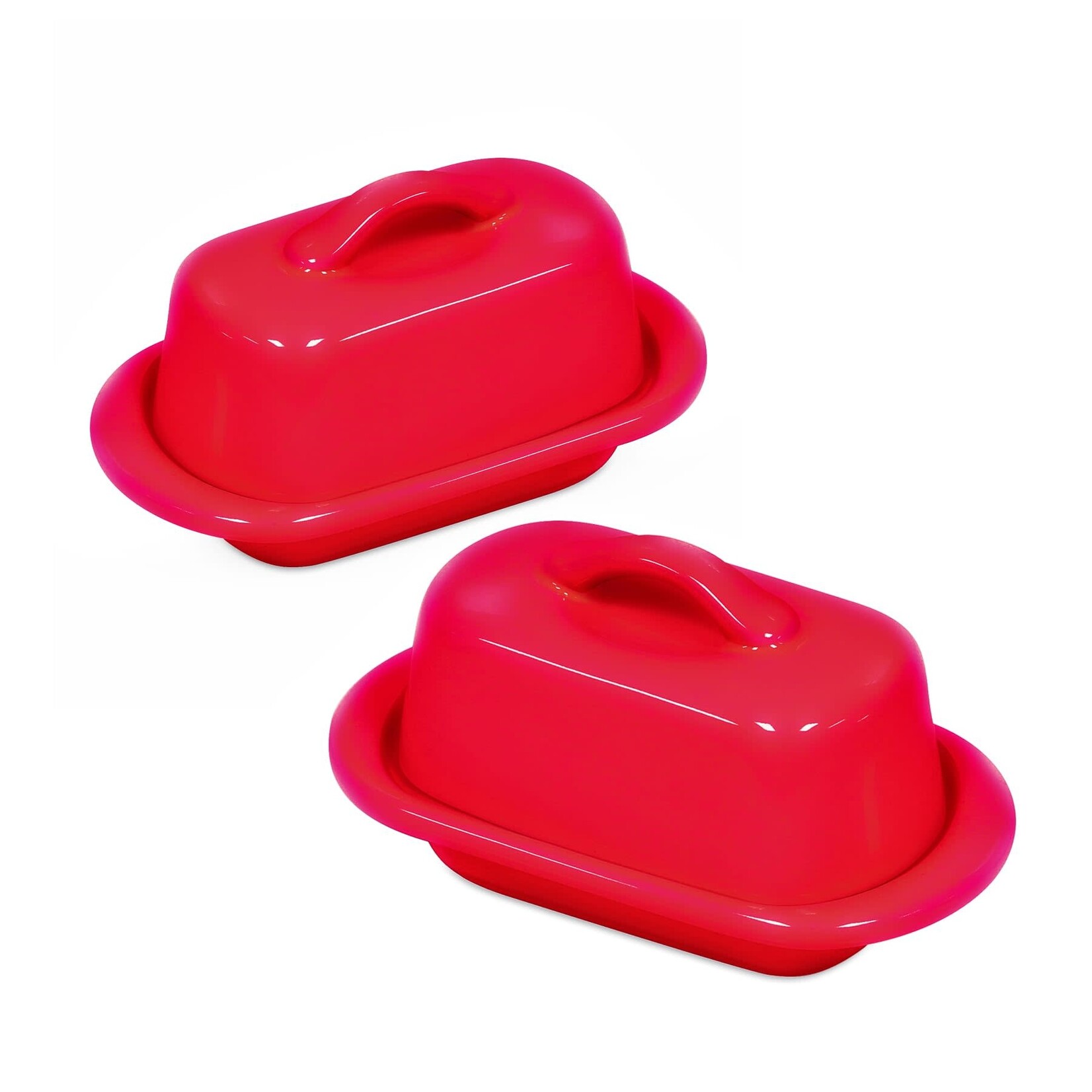MINI BUTTER DISH - GLOSS RED
