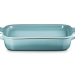 Le Creuset Rectangular Dish with Platter Lid - Sea Salt, 14 3/4"x9"x2 1/2" (3 qt.) | Le Creuset