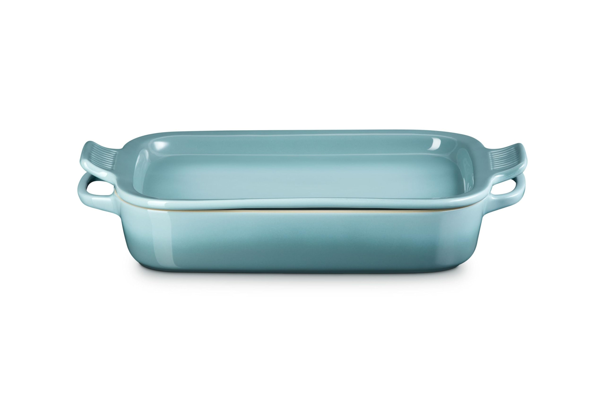 Le Creuset Rectangular Dish with Platter Lid - Sea Salt 14 3/4"x9"x2 1/2" (3 qt.) | Le Creuset